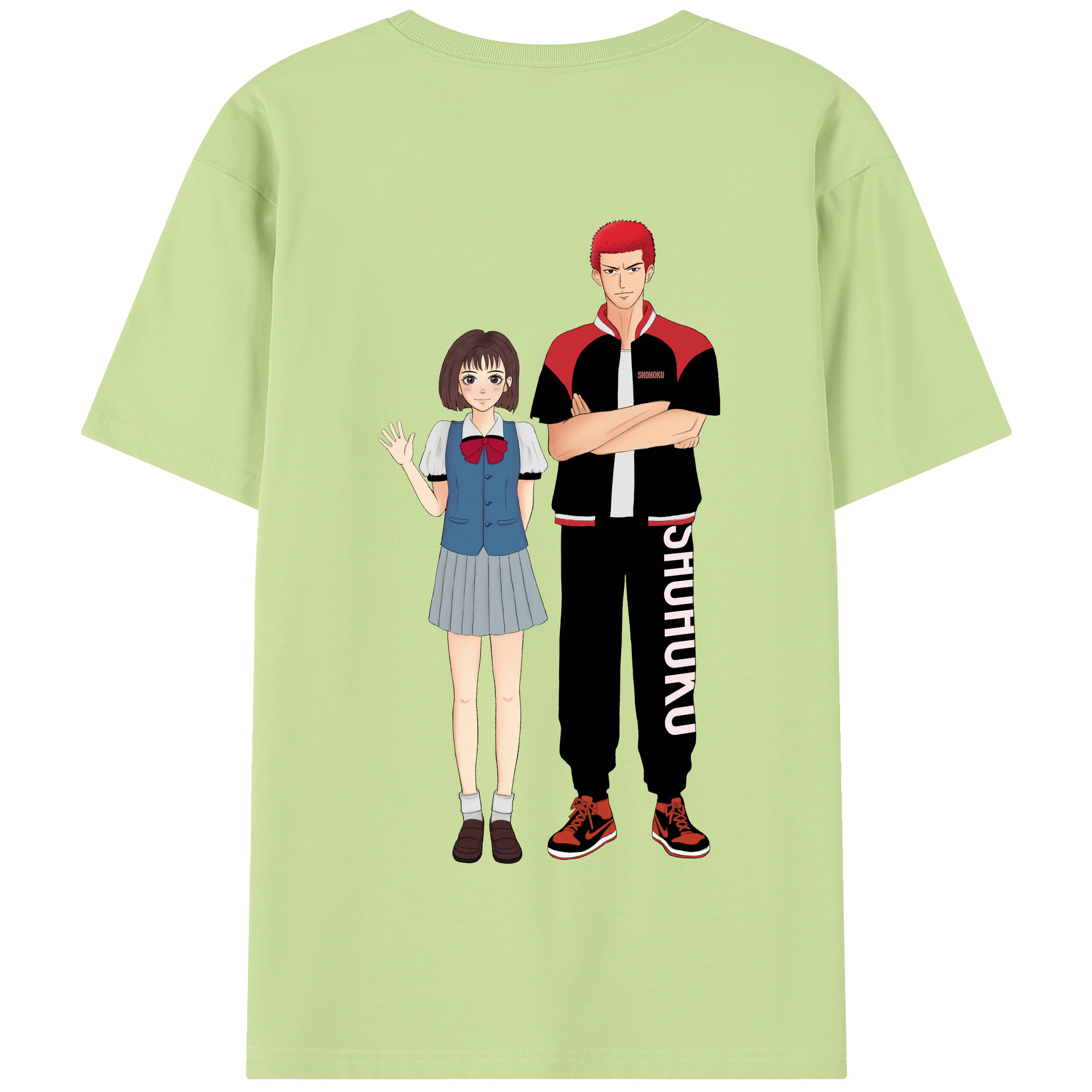 SLAM DUNK／スラムダンク 綿100％半袖Tシャツ（背面プリント）